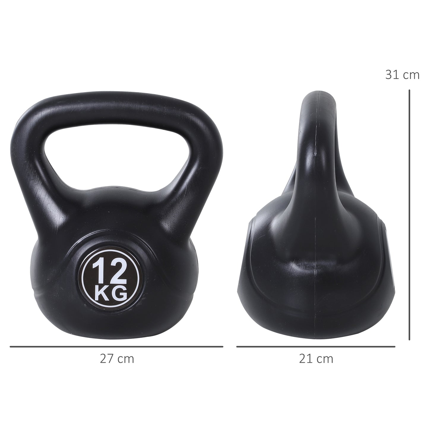 Kettlebell 12kg - HOMCOM™