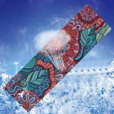 Serviette Yoga - YogaPrintMat™ - Fleurs Bohèmes - Fitness Cavern