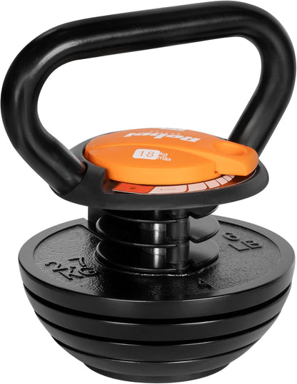 Kettlebell en fonte réglable - 3,5 kg à 18 kg