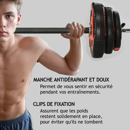 Ensemble de barres de musculation - 20kg