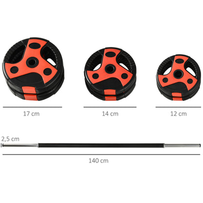 Ensemble de barres de musculation - 20kg