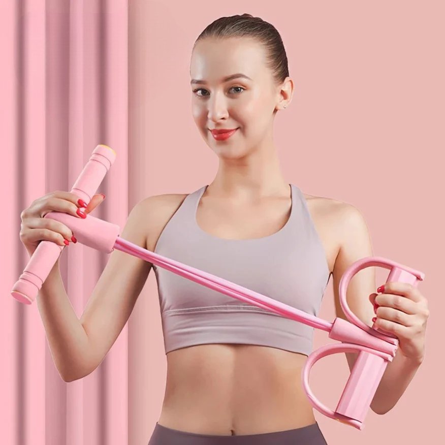 Corde de Traction - YogaPedalPuller™ - Rose - Fitness Cavern