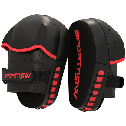 Pao boxe SPORTNOW en situation d'entraînement, porté à la main par un coach