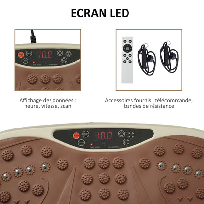 Power plate vibration plate pour tonifier le corps, améliorer l'équilibre et brûler des graisses