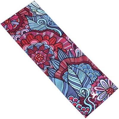 Serviette Yoga - YogaPrintMat™ - Fleurs Bohèmes - Fitness Cavern