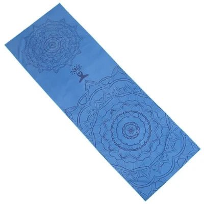 Serviette Yoga - YogaPrintMat™ - Mandala Bleu - Fitness Cavern