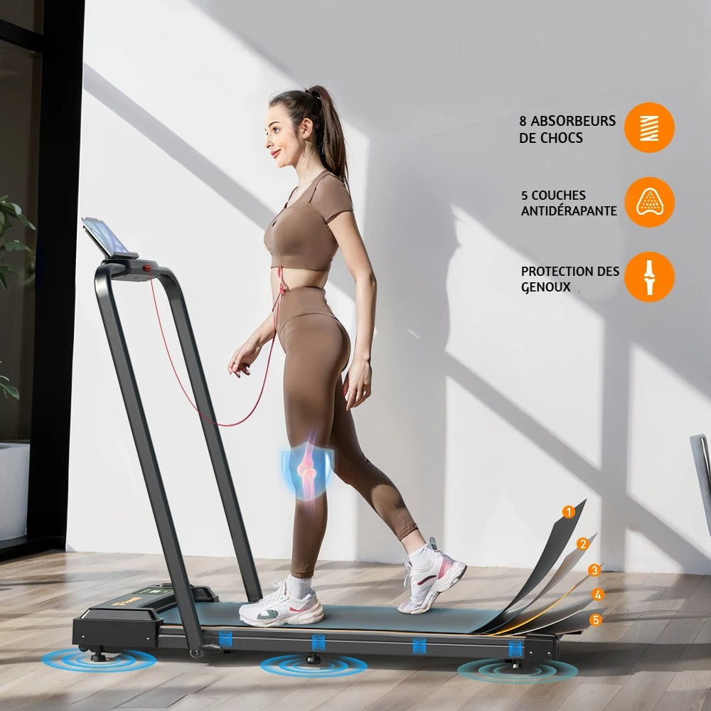 Treadmill 2 en 1 Formill FT51 pour marche et course à domicile